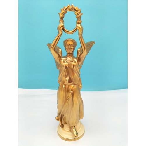 6 - Bursley Pottery Limited Edition 18/2,000 'Burslem Angel of Victory' Figure. 25cm Tall.