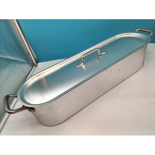 65 - New Metal Fish Kettle/Poacher. 70cm Long Including Handles.