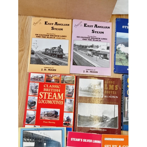 66 - Collection of Railway Related Reference Books (20) to include Railway Memories Vols 13 & 14, Shed Si... 