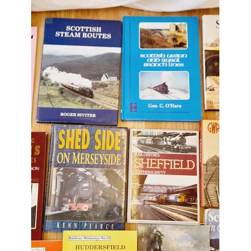 66 - Collection of Railway Related Reference Books (20) to include Railway Memories Vols 13 & 14, Shed Si... 