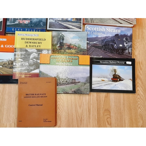 66 - Collection of Railway Related Reference Books (20) to include Railway Memories Vols 13 & 14, Shed Si... 