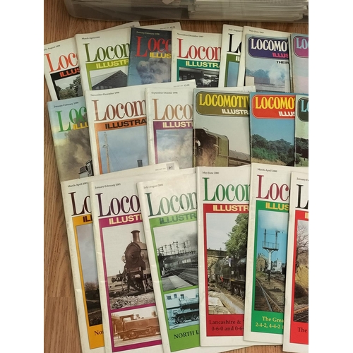 67 - Large Collection of 'Locomotives Illustrated' Magazines 1980's - 1990's.