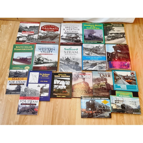 68 - Collection of Railway Related Reference Books (18) to include Salute to the Great Western, LMS and L... 