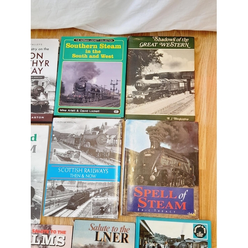 68 - Collection of Railway Related Reference Books (18) to include Salute to the Great Western, LMS and L... 