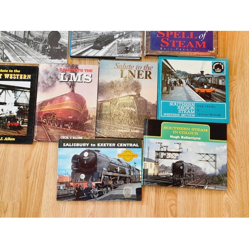 68 - Collection of Railway Related Reference Books (18) to include Salute to the Great Western, LMS and L... 