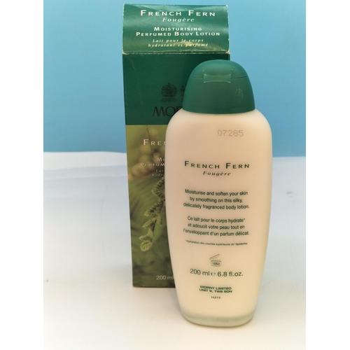 70 - Boxed Bronnley 'Lily of the Valley' 250ml Cleaning Body Wash plus Boxed Morny 'French Fern' 200ml Pe... 