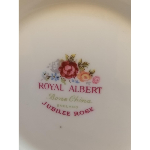 96 - Royal Albert Coffee Pot in the 'Jubilee Rose' Pattern. 24cm Tall.