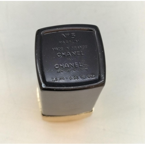 123 - Chanel No 5 Miniature 5ml Eau de Toilette (Full) plus 2 x Chanel Atomisers (Both Empty).