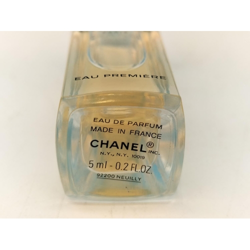 123 - Chanel No 5 Miniature 5ml Eau de Toilette (Full) plus 2 x Chanel Atomisers (Both Empty).