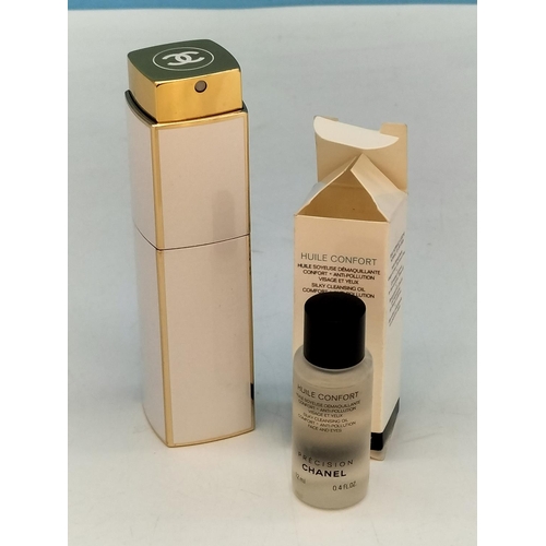 124 - Chanel 'L'Huile' Anti-Pollution 10ml Cleansing Oil (Full) with 20ml Chanel 'Coco Mademoiselle' Atomi... 