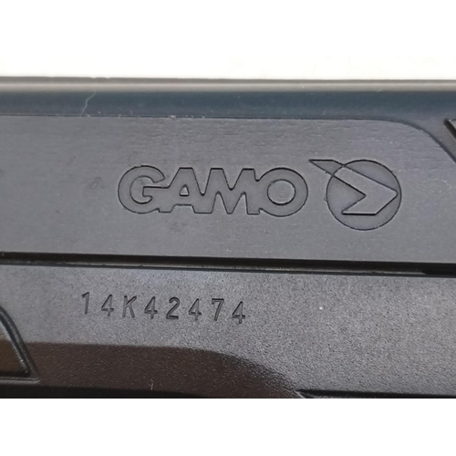 137 - Boxed Gamo P-25 Blowback Semi-Automatic Air Pistol with Canisters. Age ID 18+ Required on Purchase.