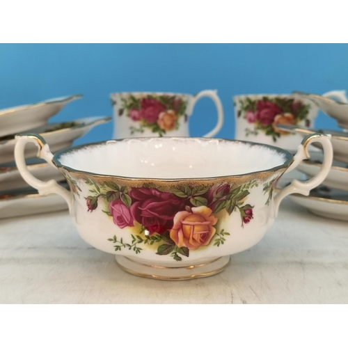 176 - Collection of Royal Albert 'Old Country Roses' Items to include 8 x Tennis Plates (1st Quality), Sid... 