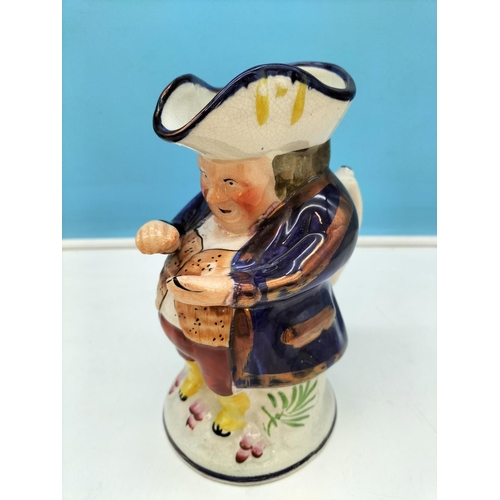 185 - Antique Toby Jugs 'The Snuff Taker' (2). One by Alertons Pottery and the Other Unmarked. Both Early ... 