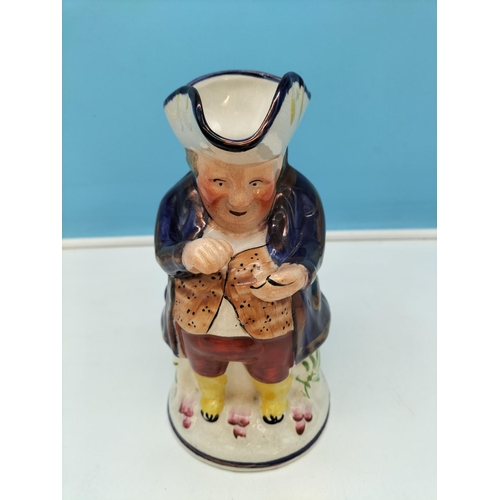 185 - Antique Toby Jugs 'The Snuff Taker' (2). One by Alertons Pottery and the Other Unmarked. Both Early ... 