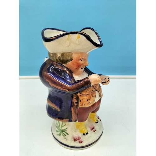 185 - Antique Toby Jugs 'The Snuff Taker' (2). One by Alertons Pottery and the Other Unmarked. Both Early ... 