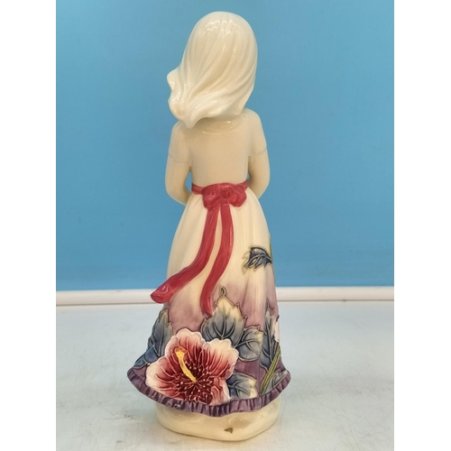 197 - Boxed Old Tupton Ware Tubelined 21cm Figure of a Girl. Model TW1258. Possible Repair, Hat Has Been R... 