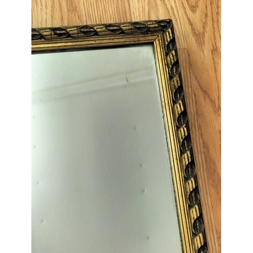 429 - Large Mid Century Full Length Hall Mirror. 115cm x 32cm. Collection Only.