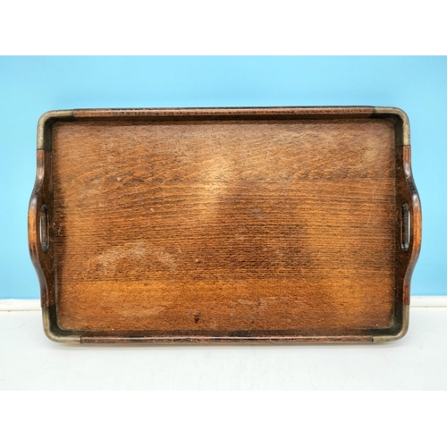 60 - Wooden Trays (3). Largest 58cm x 38cm x 4cm.