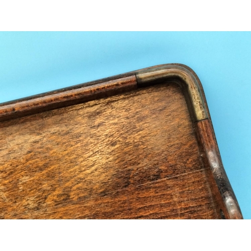 60 - Wooden Trays (3). Largest 58cm x 38cm x 4cm.