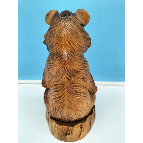 125 - 20th Century Black Forest Carved 17cm Figure of a Bear.