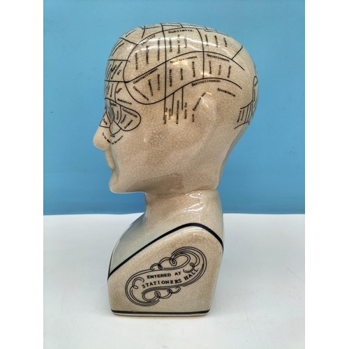 179 - Vintage Style 22cm Phrenology Head.