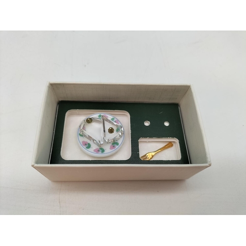 467 - Boxed Swarovski Crystal Memories Dessert Set.