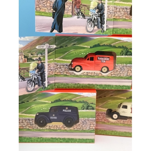 58 - Boxed LLedo 'Yorkshire Tea' and 'Heartbeat' Scale Models (6) to include Police Van, Yorkshire Tea Be... 