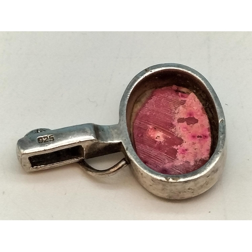 109 - 925 Silver Labradorite and Moonstone Pendant plus Pink Rhodonite Pendant.