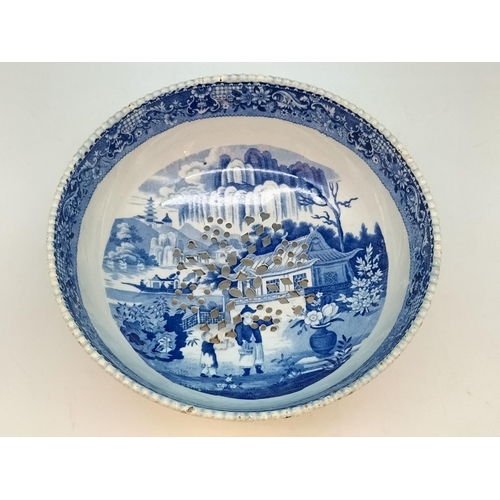 268 - Collection of Blue and White Ware to include a Banyan Tree Pattern 25cm Plate (Unmarked but Probably... 