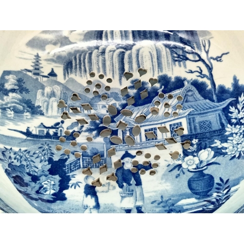 268 - Collection of Blue and White Ware to include a Banyan Tree Pattern 25cm Plate (Unmarked but Probably... 