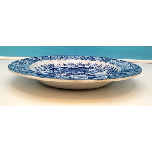 268 - Collection of Blue and White Ware to include a Banyan Tree Pattern 25cm Plate (Unmarked but Probably... 