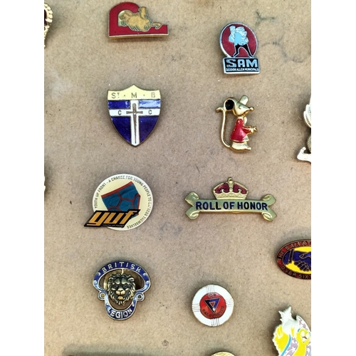 363 - Large Collection of Pin Badges to include Vintage Enamelled Examples, etc.