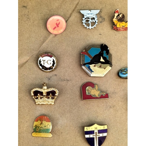 363 - Large Collection of Pin Badges to include Vintage Enamelled Examples, etc.