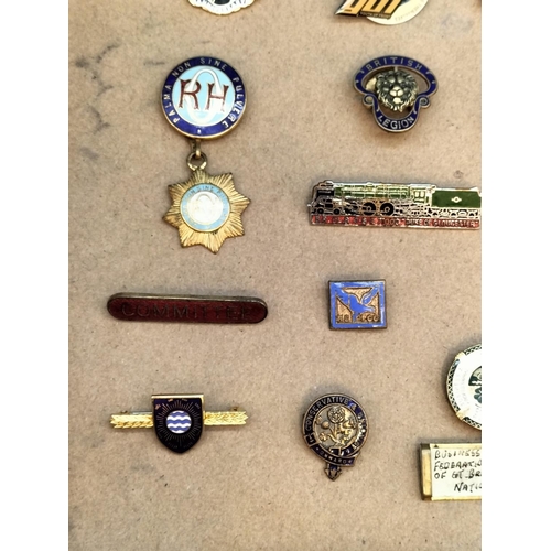 363 - Large Collection of Pin Badges to include Vintage Enamelled Examples, etc.