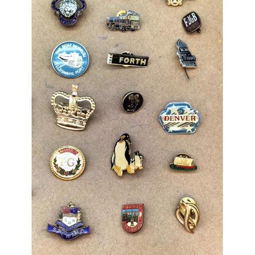 363 - Large Collection of Pin Badges to include Vintage Enamelled Examples, etc.