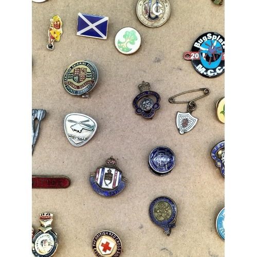 363 - Large Collection of Pin Badges to include Vintage Enamelled Examples, etc.