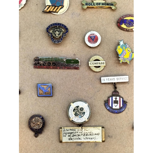 363 - Large Collection of Pin Badges to include Vintage Enamelled Examples, etc.