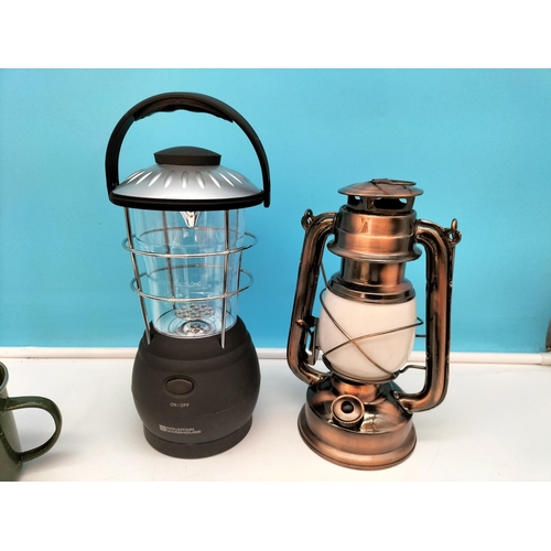 375 - Collection of Camping Equipment to include Kettles, Bowls, Cups, Lanterns, etc.