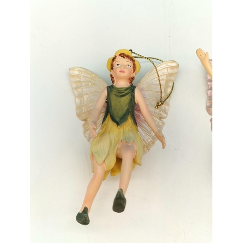 384 - Hanging Fairy Ornaments/Decorations (4). 12.5cm Tall.