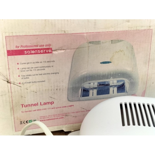 444 - Boxed Professional Salon Serve Tunnel Lamp Nail Dryer. Opened but Never Used.