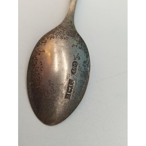 83 - 925 Silver Hallmarked / 900 Souvenir Spoons (5) 45 Grams.