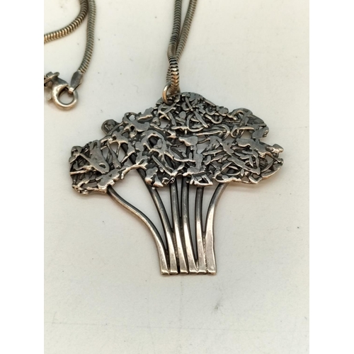 112 - Sterling Silver Tree of Life Pendant on Silver 925 Chain.