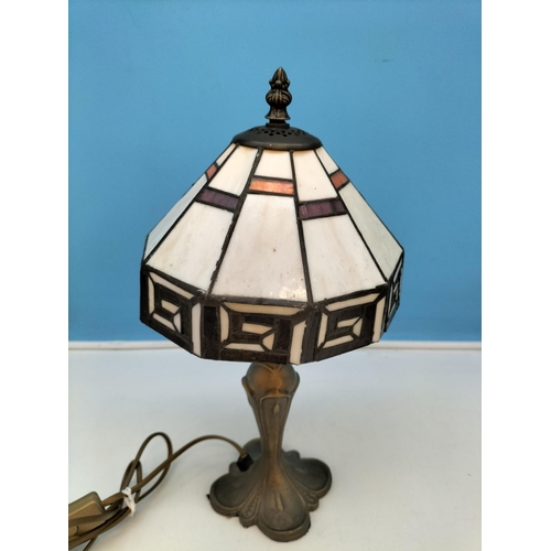 148 - Tiffany Style Lamp W/O. 38cm Tall.