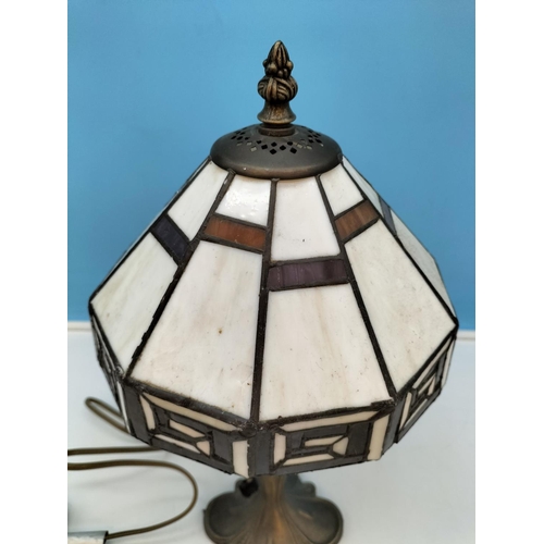 148 - Tiffany Style Lamp W/O. 38cm Tall.