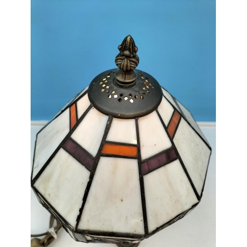 148 - Tiffany Style Lamp W/O. 38cm Tall.