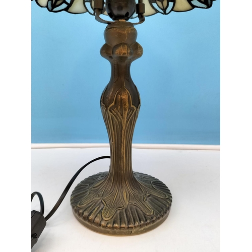 154 - Tiffany Style Lamp W/O. 46cm Tall.