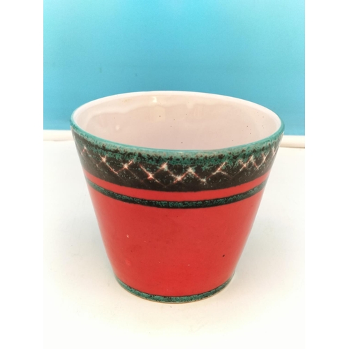 164 - Italian Retro Ceramic Planter. 10cm High, 12cm Diameter.