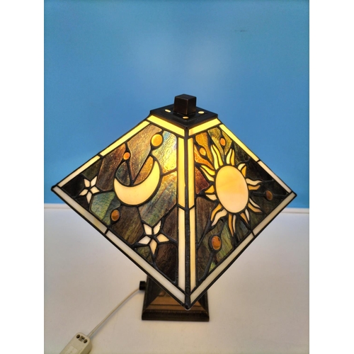 181 - Tiffany Style Lamp W/O 37cm Tall.