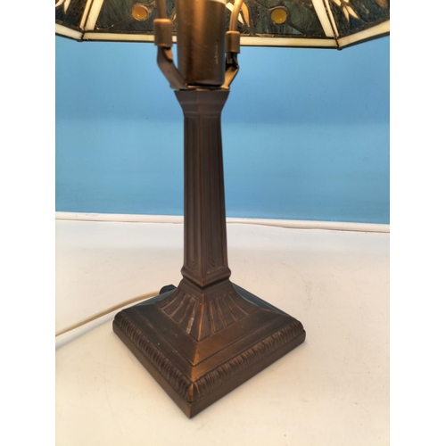 181 - Tiffany Style Lamp W/O 37cm Tall.