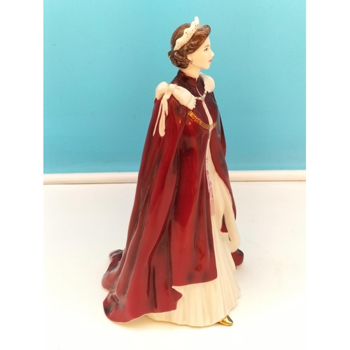 20 - Royal Worcester 22cm Figure of Queen Elizabeth II in Celebration of her 80th Birthday 2006.